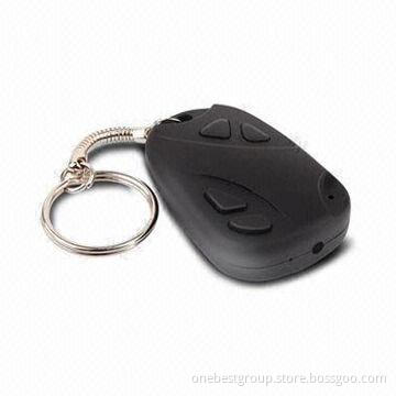 Keychain spy camera with HD and VGA two versions, can convert to PC, supports up to 16GB TF card